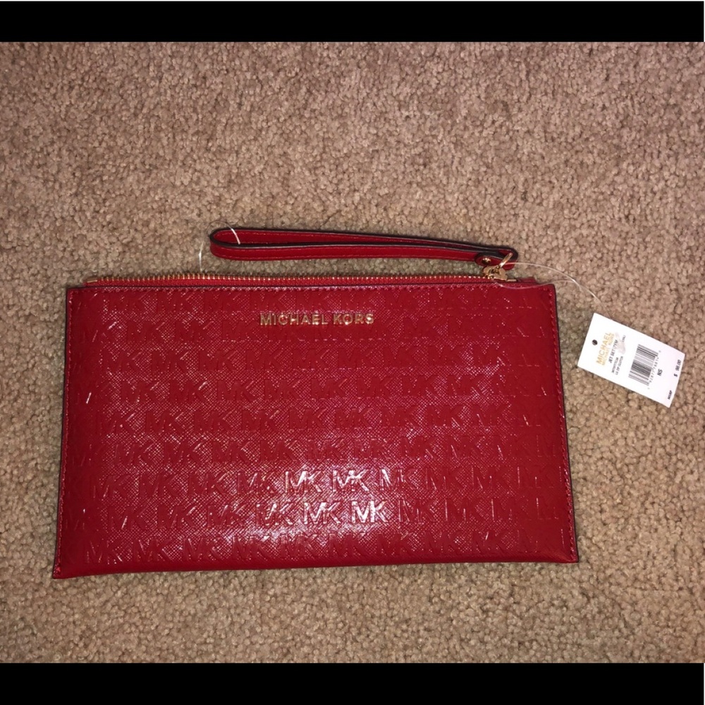 Michael Kors zip clutch